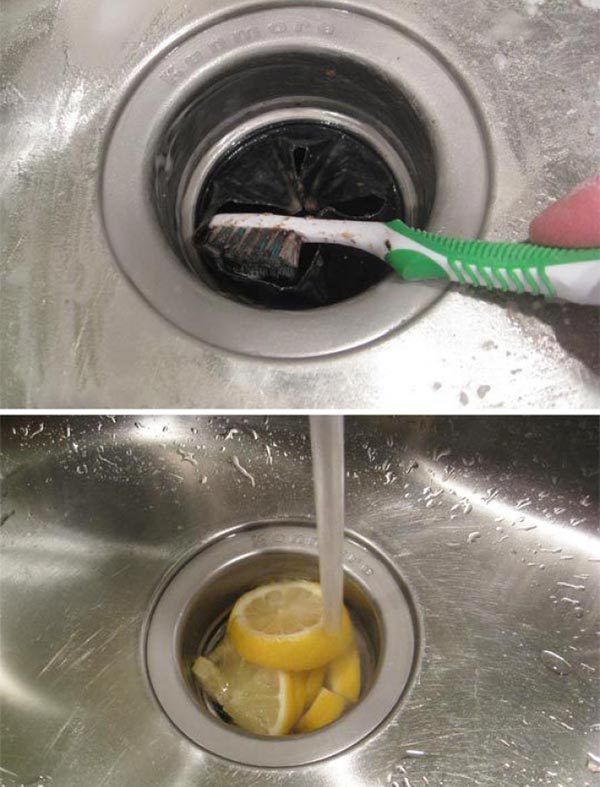 عکس تمیز کردن سینک ظرفشویی
