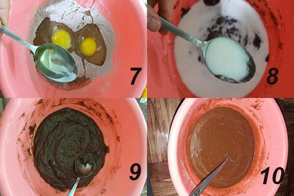 آموزش مرحله به مرحله کیک شکلاتی بدون فر