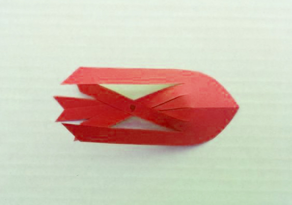 عکس کاردستی ماهی قرمز با کاغذ رنگی