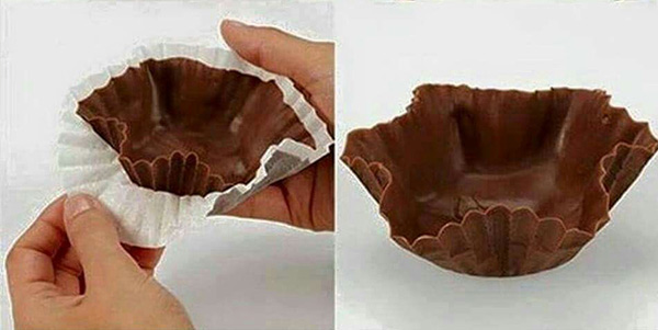 عکس تزیین شکلات عید مدل کاسه شکلاتی