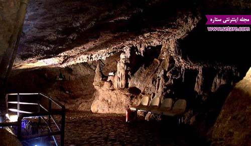 غار قوری قلعه- عکس غار قوری قلعه- دومین غاری آبی ایران