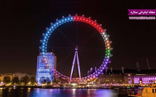 چشم لندن- چرخ و فلک لندن- عکس چشم لندن