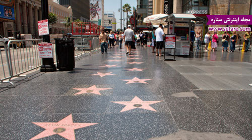 پیاده رو نام آوران هالیوود- عکس پیاده رو نام آوران هالیوود- پیاده رو نام آوران هالیوود لس آنجلس