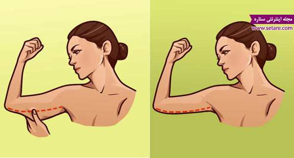 راه حل های عالی برای رفع شل شدگی بازو خانم ها- سفت شدن بازو- تناسب اندام