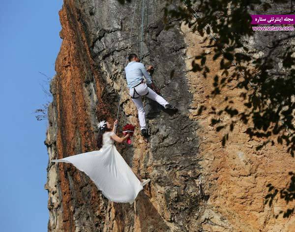 جشن عروسی در مکان های باور نکردنی- عروسی هیجان انگیز خطرناک