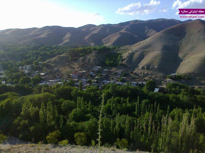 روستای برغان- آلو برغان- دورنمای برغان