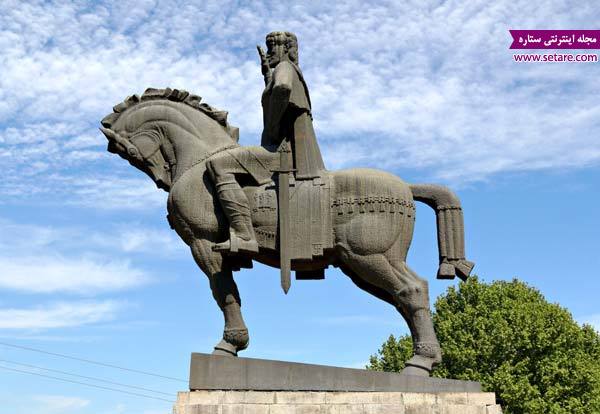 یادبود شاه وختانگ- عکس یادبود شاه وختانگ- یادبود شاه وختانگ تفلیس