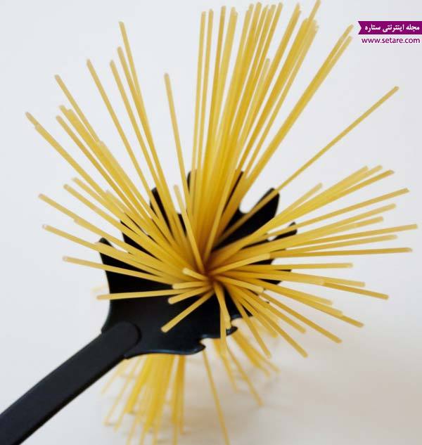 عکس کاربرد سوراخ قاشق اسپاگتی