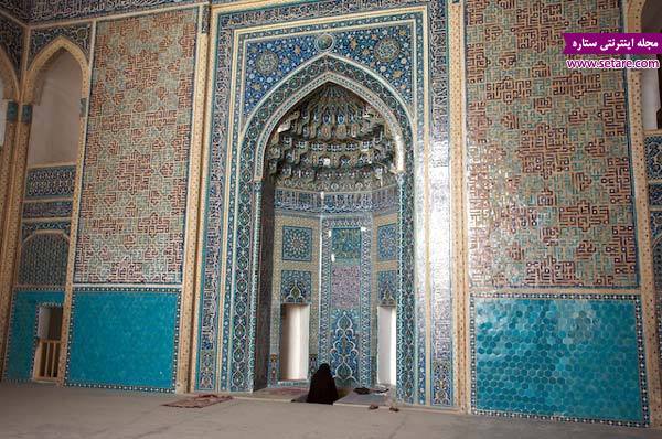 مسجد جامع یزد- کاشیکاری مسجد جامع یزد- مسجد جامع یزد عکس