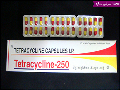 عکس کپسول تتراسیکلین - درمان آکنه