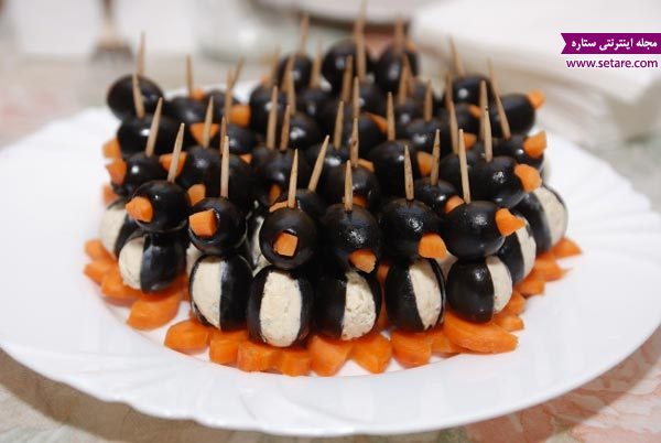 عکس تنقلات پنگوئن برای خوراکی های جشن تولد