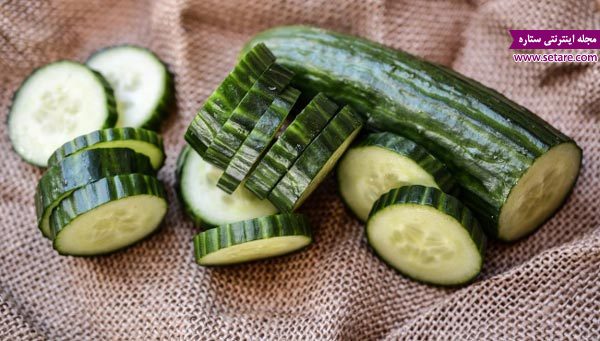 عکس کمپرس خیار برای رفع سیاهی دور چشم عکس کمپرس خیار برای رفع سیاهی دور چشم