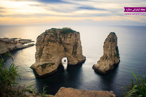 صخره‌های روشه- عکس صخره‌های روشه- صخره‌های روشه لبنان