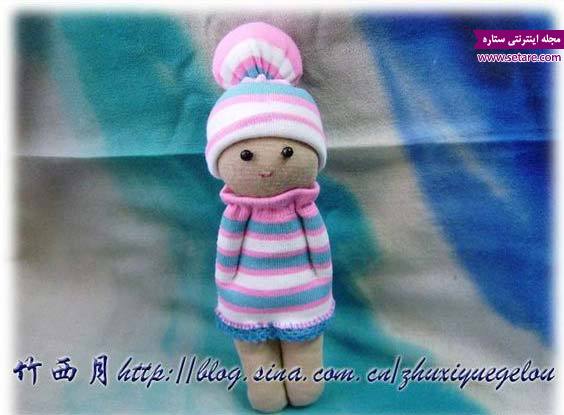 عکس نهایی عروسک جورابی دختر کوچولو