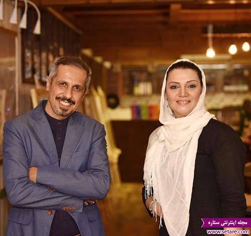 الهام پاوه نژاد در مراسم افتتاحیه کافه جواد رضویان