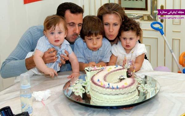 همسر بشار اسد و پسران بشار اسد