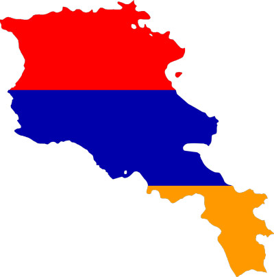 پرچم ارمنستان - نقشه ارمنستان
