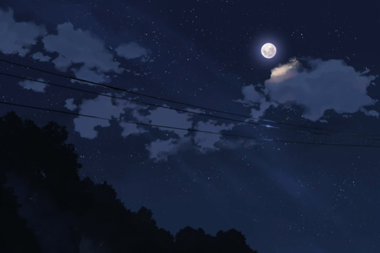 عکس طبیعت شب ماه