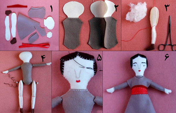 ساخت عروسک نمدی