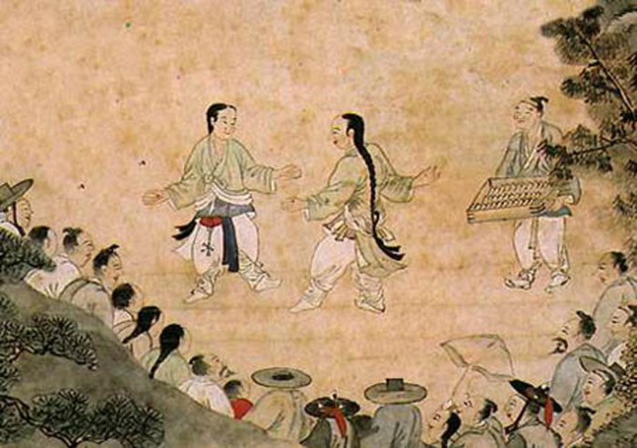 نقاشی معروف از تاریخ تکواندو در کره