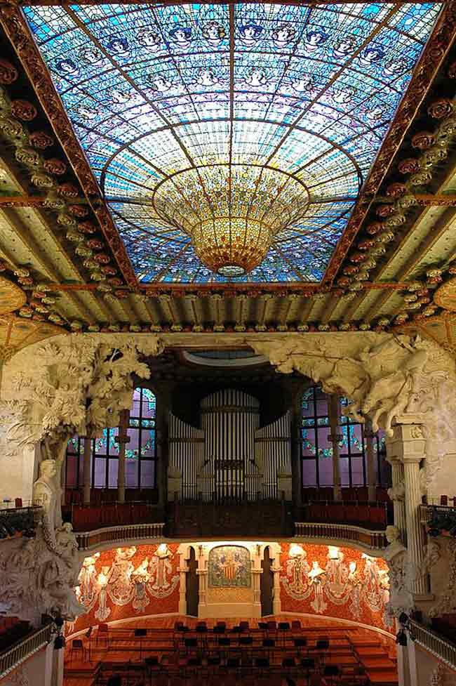 قصر موسیقی کاتالان- عکس قصر موسیقی کاتالان