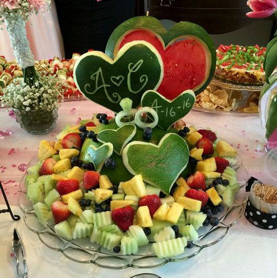 تزیین هندوانه شب یلدا ساده