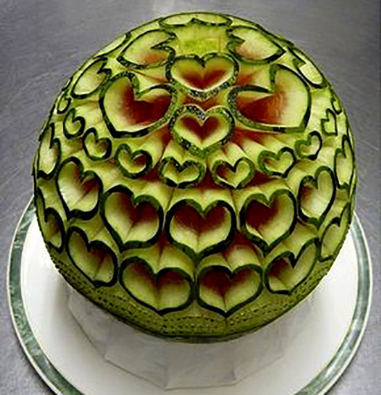 تزیین هندوانه شب یلدا ساده