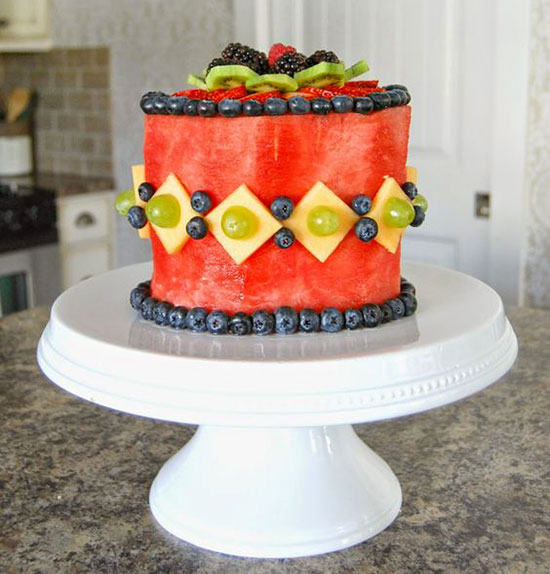 تزیین هندوانه شب یلدا ساده