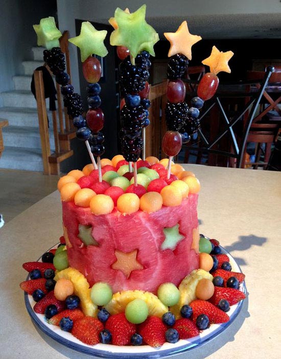 تزیین هندوانه شب یلدا ساده