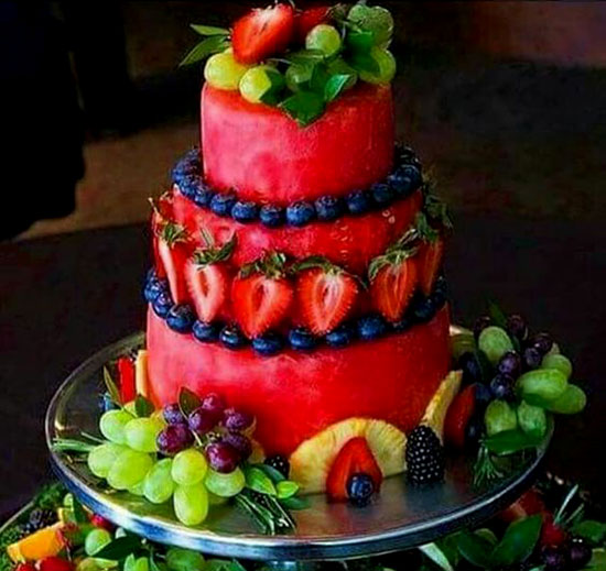 تزیین هندوانه شب یلدا ساده