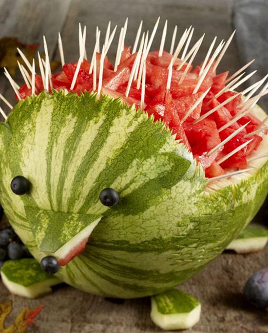 تزیین هندوانه شب یلدا ساده