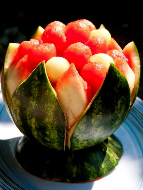 تزیین هندوانه شب یلدا ساده