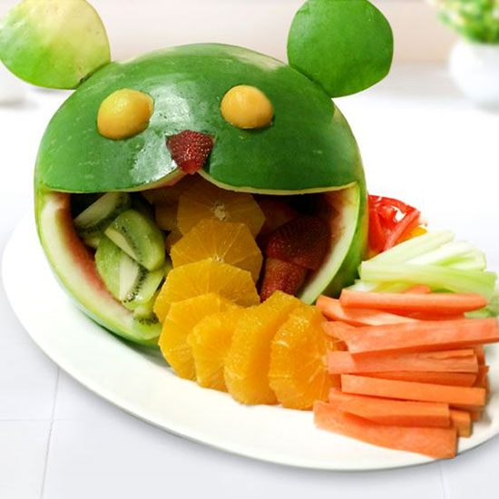 تزیین هندوانه شب یلدا ساده