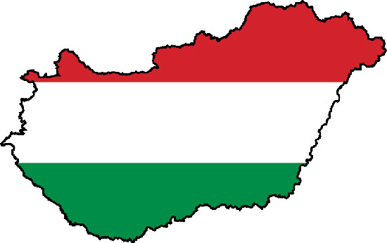 نقشه مجارستان - پرچم مجارستان