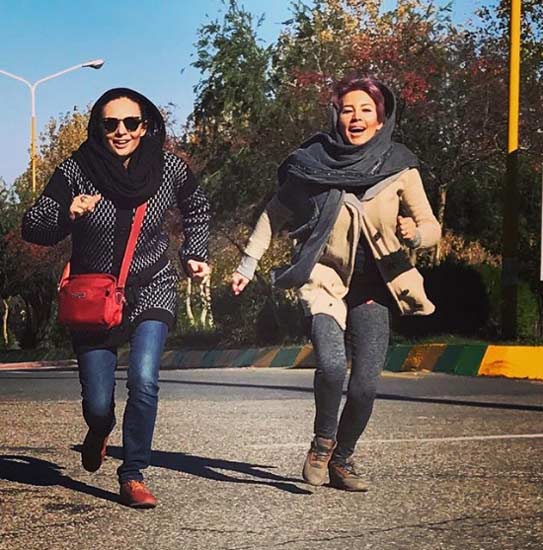 یکتا ناصر و خواهرش در لحظات خوش زندگی