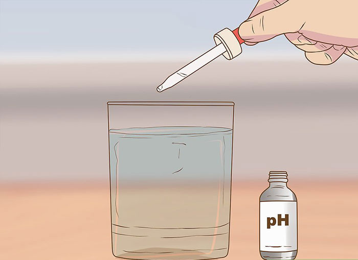 عکس قلیایی کردن آب با استفاده از قطره PH