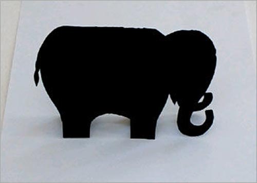 عکس روش درست کردن کارستی فیل با مقوا