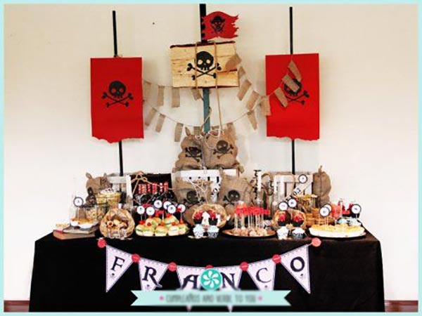 عکس تزیینات تولد تم دزدان دریایی
