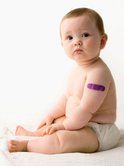 عکس جای واکسن نوزاد