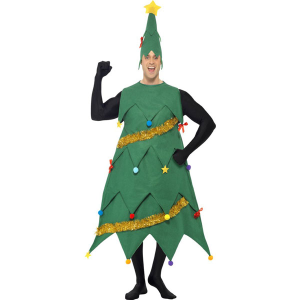 پوشیدن لباس درخت کریسمس برای تم کریسمس