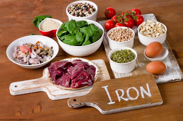 مواد غذایی حاوی آهن