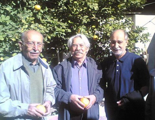 محمود پاک‌نیت در کنار داود رشیدی و مرتضی احمدی