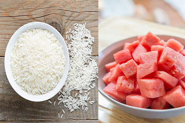درمان خانگی کک و مک با برنج و هندوانه