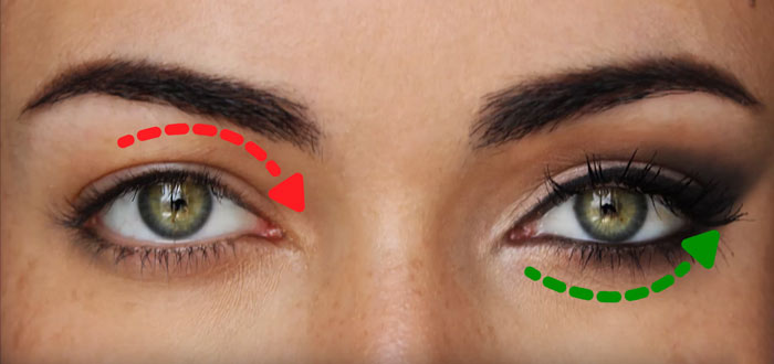 ترفندهای آرایش چشم پلک افتاده در شش مرحله