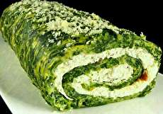 طرز تهیه رول اسفناج بسیار خوشمزه