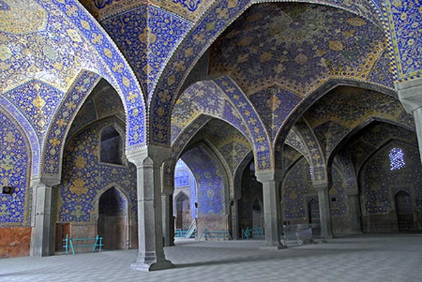 رنگ آبی در معماری مساجد