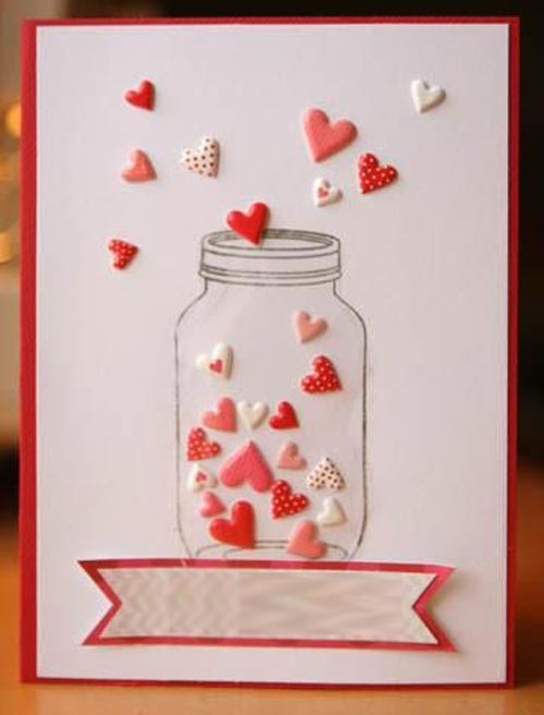 عکس ساخت کارت پستال قلب ساده
