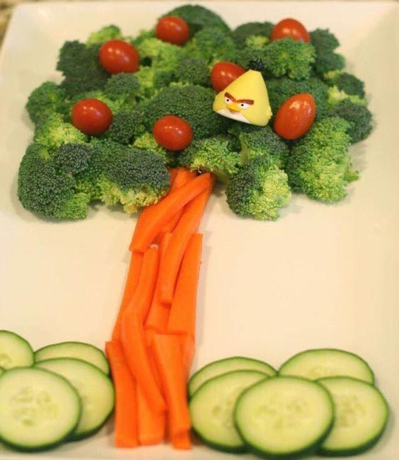 عکس تزیین سبزیجات برای کودکان