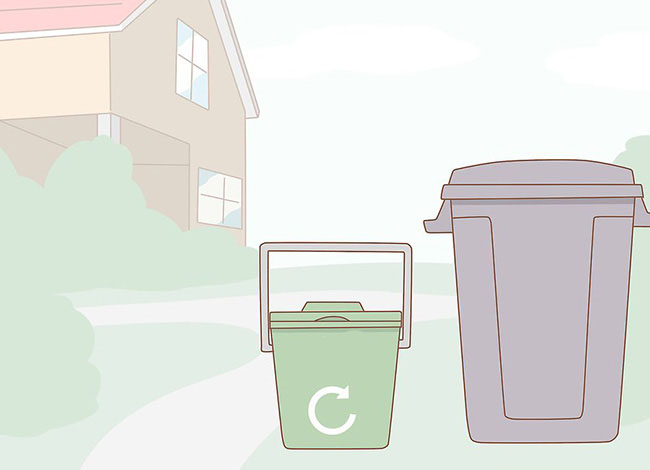 عکس سطل مخصوص بازیافت زباله‌های مواد غذایی
