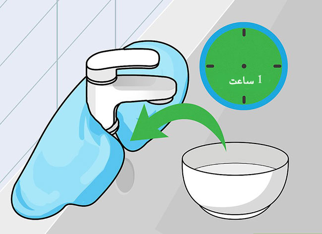 تمیز کردن شیر آب با سرکه سفید